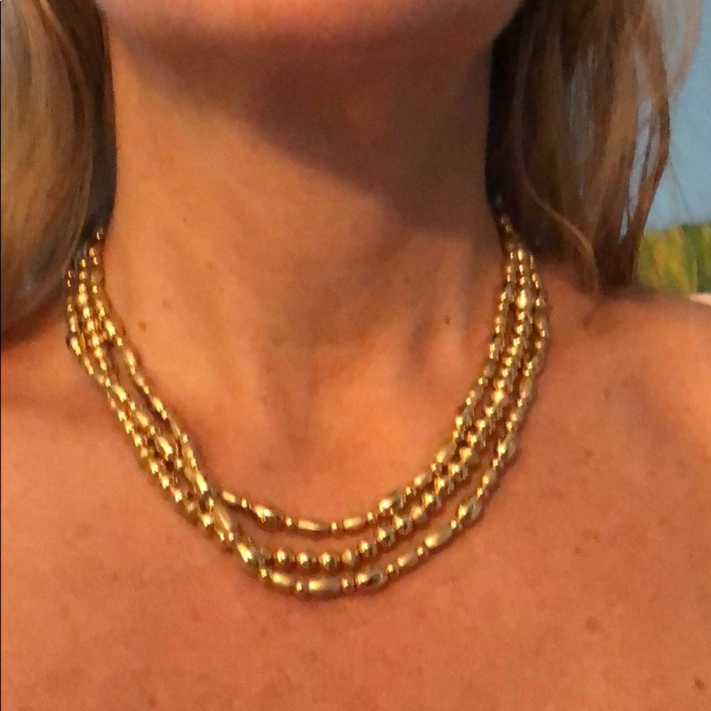 Gold-tone necklace, Ralph Lauren.